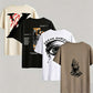 4-teiliges Set mit Streetwear-Grafik-T-Shirts für Herren