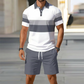 Zweiteiliges Herren-Set aus Hemd und Shorts