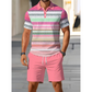 Zweiteiliges Herren-Set aus Hemd und Shorts