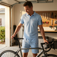 Herren Freizeit-Kurzarm-Shorts-Set