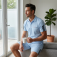 Herren Freizeit-Kurzarm-Shorts-Set