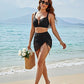 Damen-Bikini-Sets mit hohem Bund, U-Bügel und Bauchkontrolle