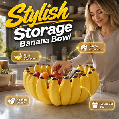 Kreative Bananenschalen-Obstschale