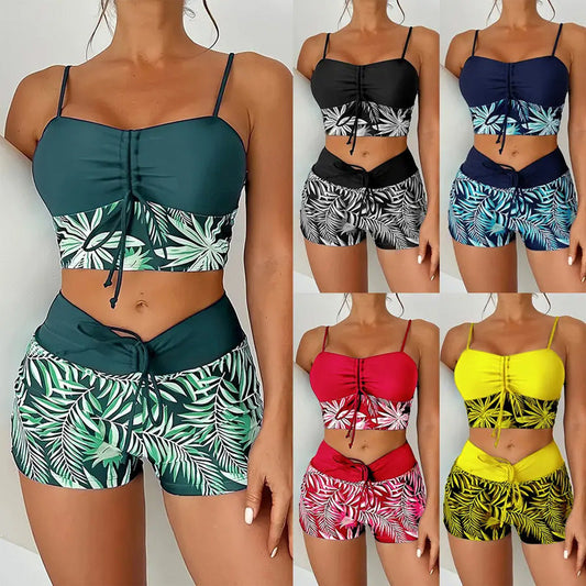 👙 Bedruckter zweiteiliger Badeanzug für Damen