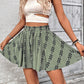 High-Waist-Shorts für Damen mit Bohemian-Print