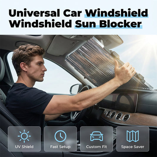 Universeller Sonnenschutz für die Auto-Windschutzscheibe