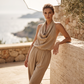 ✨Damen-Jumpsuit mit Neckholder und weitem Bein