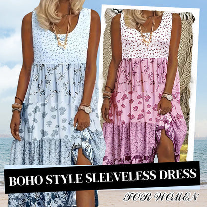 ⌛ Zeitlich begrenztes Angebot – Ärmelloses Damenkleid im Boho-Stil