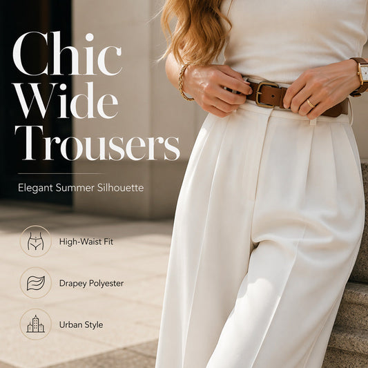 Elegante, plissierte Pendlerhose