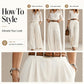 Elegante, plissierte Pendlerhose