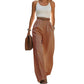Elegante, plissierte Pendlerhose