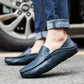 Handgefertigte Lederslipper für Herren im Mailänder Stil