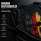 👕 50% RABATT! 💀 Herren T-Shirt mit deutschem Flaggen-Totenkopf-Motiv – Weicher Baumwollstoff, Rundhals & auffälliges Design – Perfekt für jeden Tag & besondere Anlässe 🇩🇪