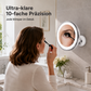💄 LED Kosmetikspiegel mit 10-facher Vergrößerung – Saugnapf, 360° drehbar & faltbar, für Bad & Make-up