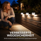 📢📢50% RABATT !!⏰Wasserdichte solarbetriebene LED-Außenleuchten für Dachrinnen und Wände