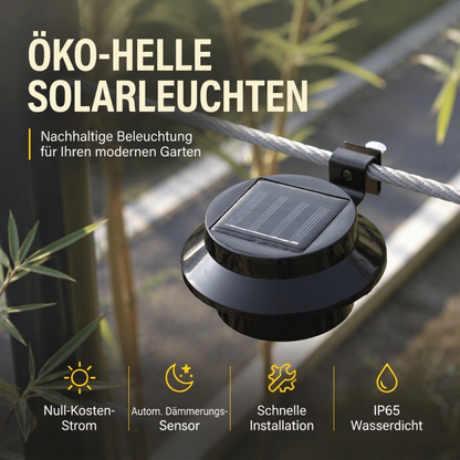 📢📢50% RABATT !!⏰Wasserdichte solarbetriebene LED-Außenleuchten für Dachrinnen und Wände