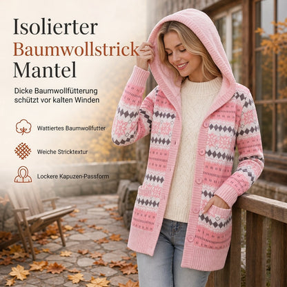 📢📢50%Rabatt!!!🎉✨Strickcardigan mit Kapuze und Plüschfutter für Damen