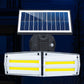 Bewegungsmelder-Solarleuchten für draußen - 2 verstellbare Lichtköpfe