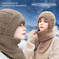 🎅Damen Verdickter Warmer Einteiliger Hutschal🎁