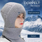 🎅Damen Verdickter Warmer Einteiliger Hutschal🎁