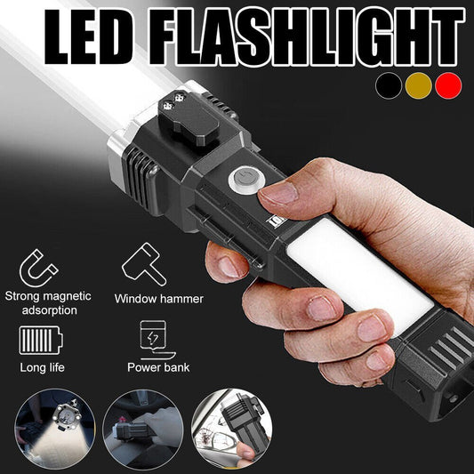Multifunktionale Taschenlampe Sicherheitshammer (um Ihre Reisesicherheit zu schützen)