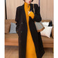 [Geschenk für Frauen] Lässiges Strickpulloverkleid mit halbem Reißverschluss und langen Ärmeln für Damen (30 % RABATT)