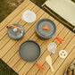 🎅🔥Heißer Verkauf 55,98 $🎉🎄Aluminium-Outdoor-Camping-Kochgeschirr-Set (54 % RABATT)