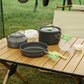 🎅🔥Heißer Verkauf 55,98 $🎉🎄Aluminium-Outdoor-Camping-Kochgeschirr-Set (54 % RABATT)