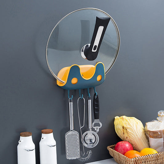 🎊Weihnachts-Superrabatt🎊Wall Mounted Double Layer Punch Free Pot Lid Rack