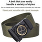Gift Choice - Men's Canvas Nylon Smooth Buckle Alloy Belt