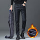 [Wintergeschenk] Warme Stretch-Jeans für Herren mit hohem Bund und Kunstsamt-Futter